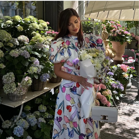 NWT ROTATE Birger Christensen Noon Satin Dress - Picture 5 of 16